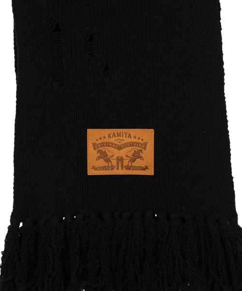 KAMIYA マフラー Distressed Knit Muffler メンズ : ZOZOTOWN Yahoo!店