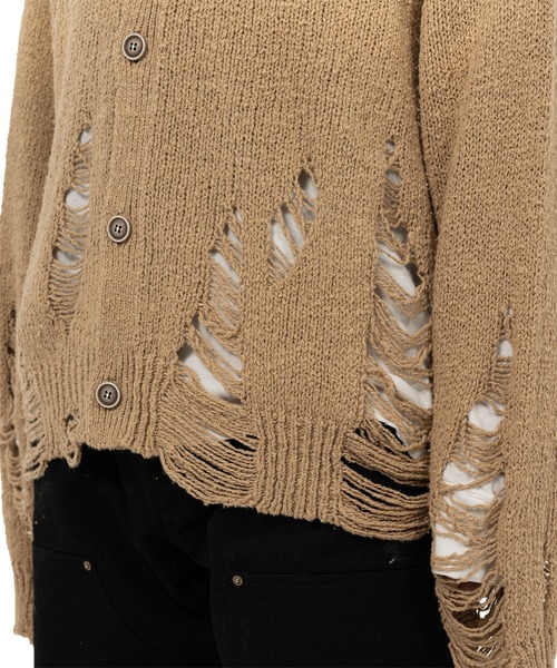 KAMIYA カーディガン Sun Faded Like Knit Cardigan メンズ : ZOZOTOWN