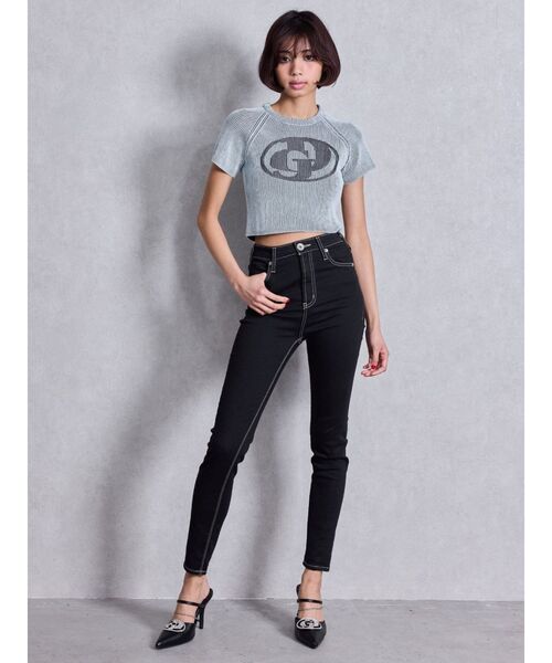 GYDA（ジェイダ） ジーンズ デニム デニムパンツ ハイウエストワン