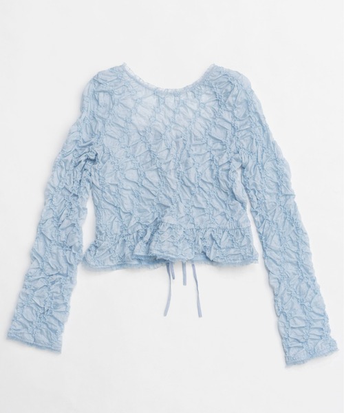 MAISON SPECIAL（メゾンスペシャル） ブラウス シャツ Flower Shirring