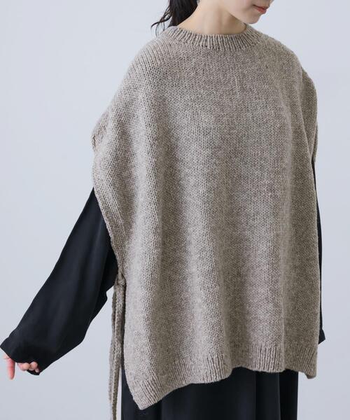 かぐれ ニット セーター ペルーワイドニットベスト レディース