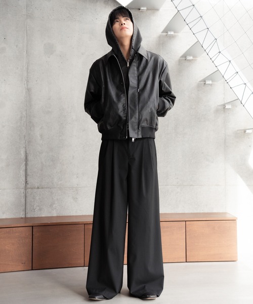 SINSS ブルゾン アウター Concealed front short zip blouson / コン