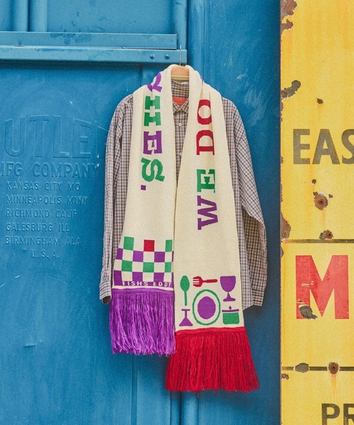 niko and…（ニコアンド） マフラー ストール 「Fishs Eddy(フィッシュ