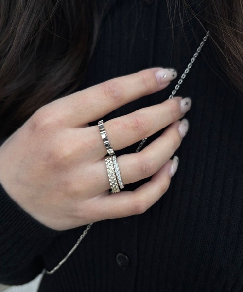 e.m.（イーエム） 指輪 リング スタッズリング/SILVER/25SS/レディース