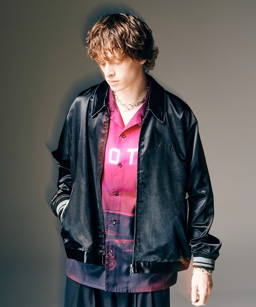 glamb（グラム） スカジャン Short Satin Jacket / ショートサテン