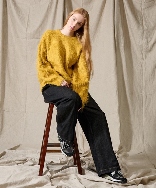 WETTEMPT セーター ニット WOOL MIXED PERM SHAGGY KNIT /ウール