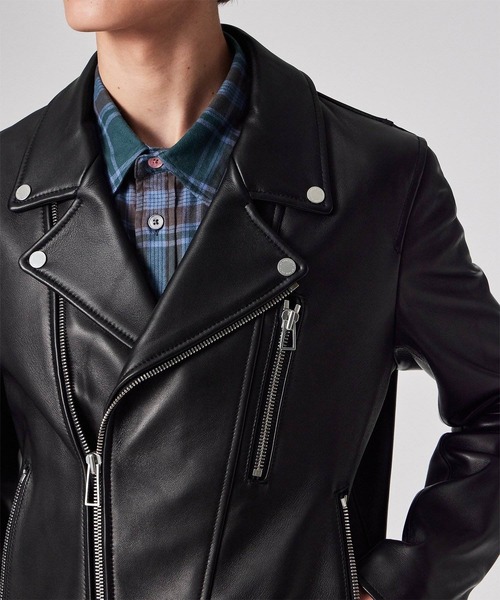 PS Paul Smith コート ジャケット シープスキン ダブルライダース