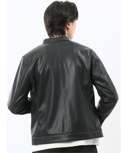 TAKA-Q（タカキュー） 革ジャン ライダース 「合成皮革 ライトアウター