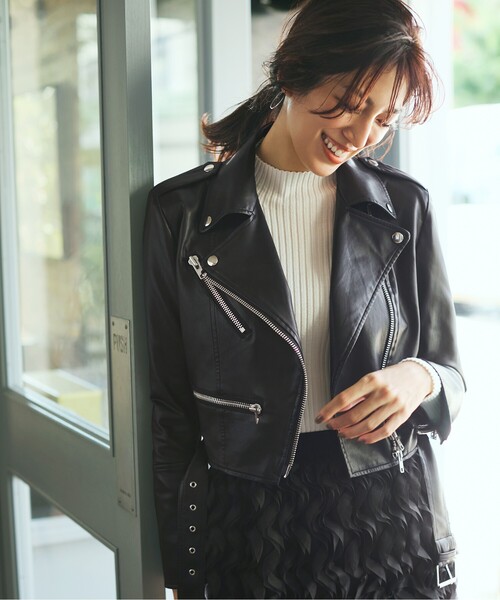 OPAQUE.CLIP（オペークドットクリップ） レザージャケット ライダース