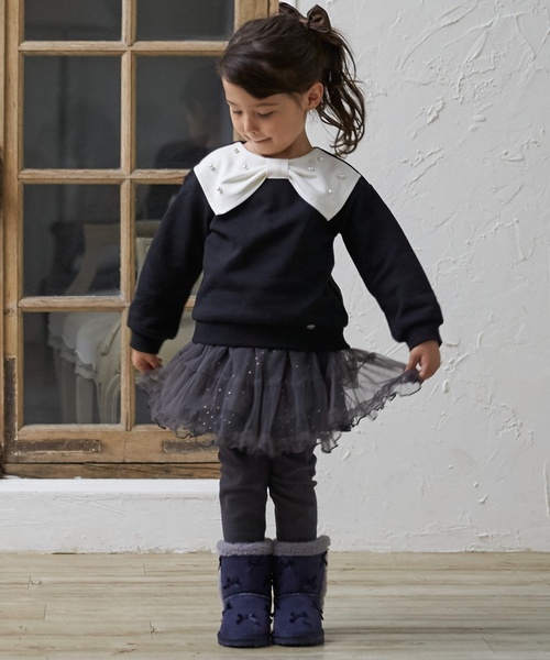 petit main スカート レギンスつきチュールスカート キッズ 子供服