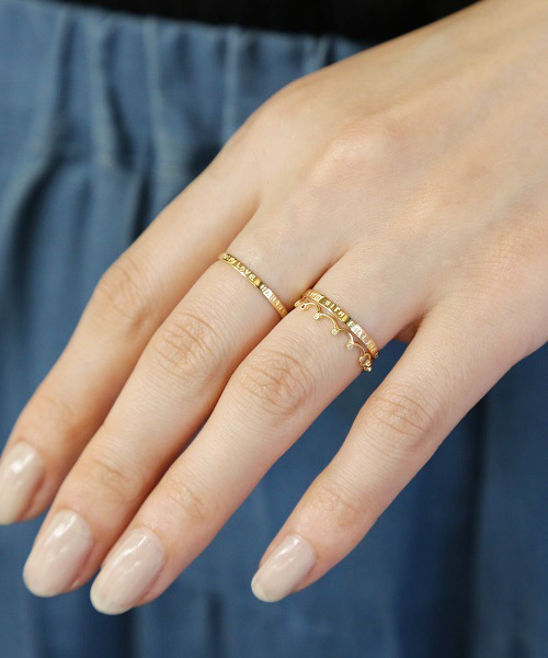 little emblem（リトルエンブレム） 指輪 リング K18 メッセージリング