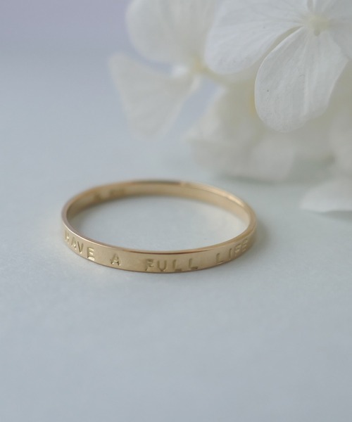 little emblem（リトルエンブレム） 指輪 リング K18 メッセージリング