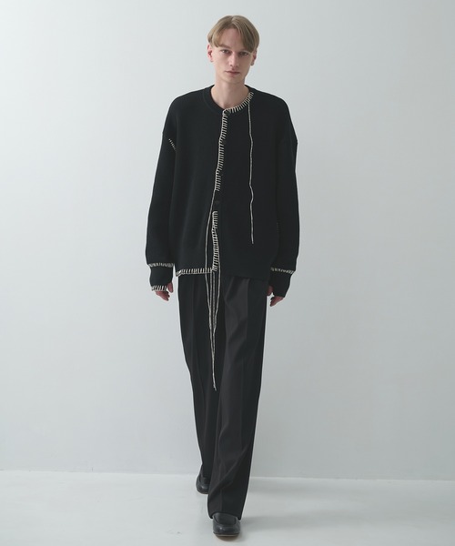 カーディガン 「OUAT」別注OFFICE CREW CARDIGAN メンズ : ZOZOTOWN