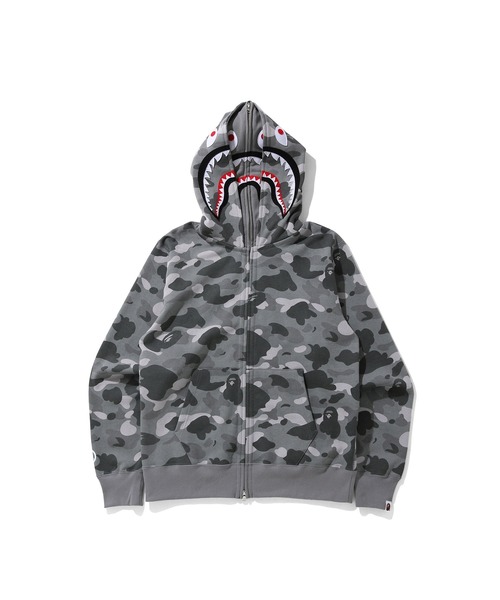 A BATHING APE（アベイシングエイプ） パーカー COLOR CAMO SHARK WIDE