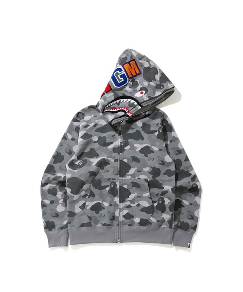 A BATHING APE（アベイシングエイプ） パーカー COLOR CAMO SHARK WIDE