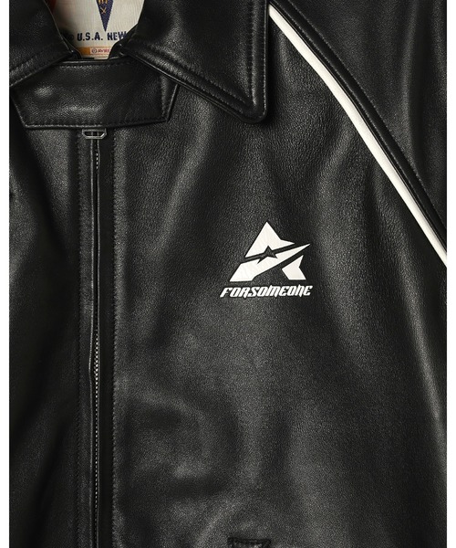 FORSOMEONE（フォーサムワン） スタジャン FORSOMEONE AVIREX LEATHER