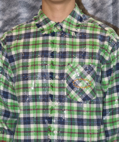 AFB（エーエフビー） シャツ SPANGLE SHIRTS メンズ : ZOZOTOWN Yahoo