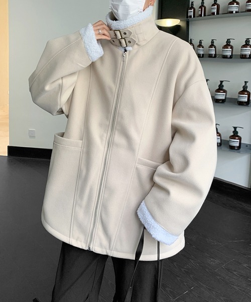 ブルゾン アウター 「FVLMEN」back boa zip jacket/バック ボア ジップ