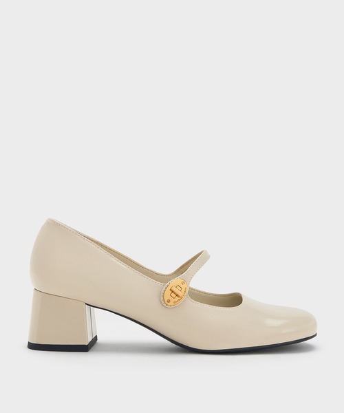 CHARLES ＆ KEITH（チャールズ&キース） パンプス メタリックバックル
