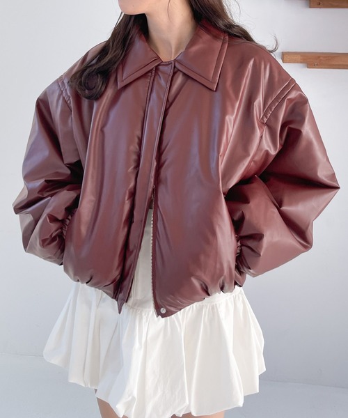 Heather（ヘザー） ブルゾン アウター ショート中綿ブルゾン 283646