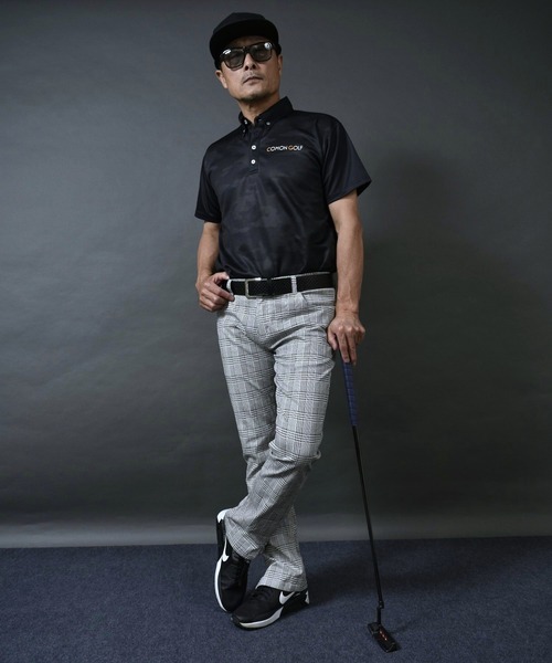COMONGOLF（コモンゴルフ） ゴルフ レトロ チェック 柄 ストレッチ