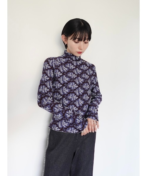 sahara（サハラ） ニット セーター Leaf Jacquard Knit/リーフ