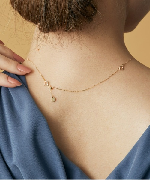 agete（アガット） ネックレス K10アジャスターチェーン レディース