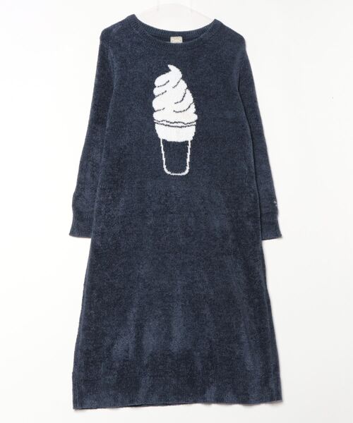 gelato pique（ジェラートピケ） 長袖ワンピース FREE ネイビー