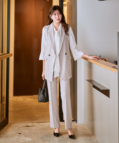 7days Life Styling セットアップ 「レディーススーツ」ドビー素材ジレ
