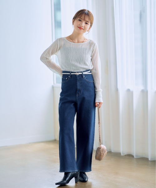 ジーンズ デニム デニムパンツ COHINA DENIM セミワイドストレート