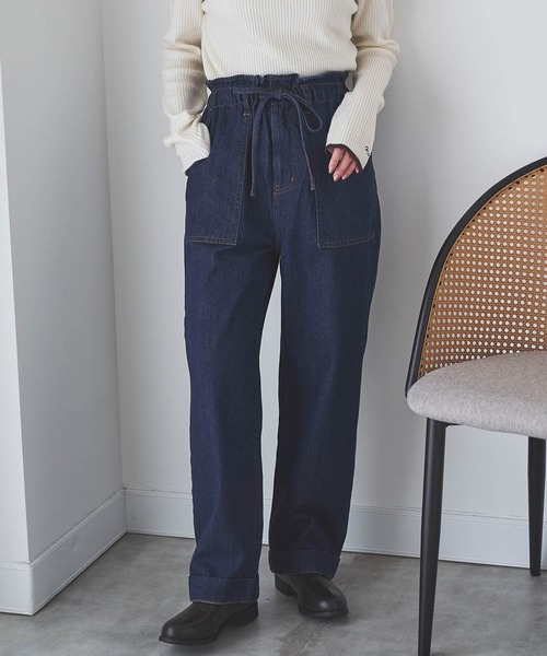 mil（ミル） ジーンズ デニム デニムパンツ フロントステッチデニム