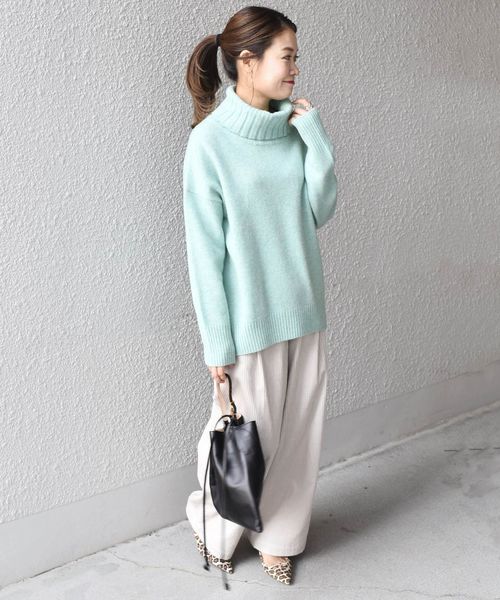 SHIPS（シップス） ニット ウールカシミヤタートルネックプルオーバー