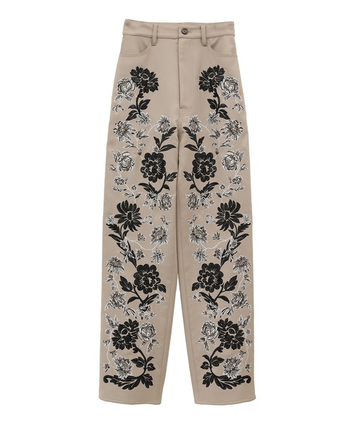 CLANE（クラネ） パンツ 「CLANE/クラネ」FLOWER EMBROIDERY PANTS