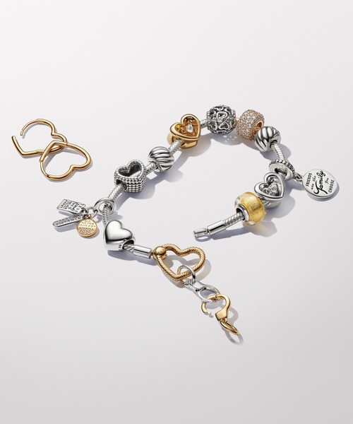 PANDORA（パンドラ） チャーム Be Love エングレイバブル ハート