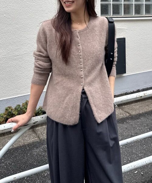 SHENERY（シーナリー） カーディガン ラクーンペプラムカーディガン