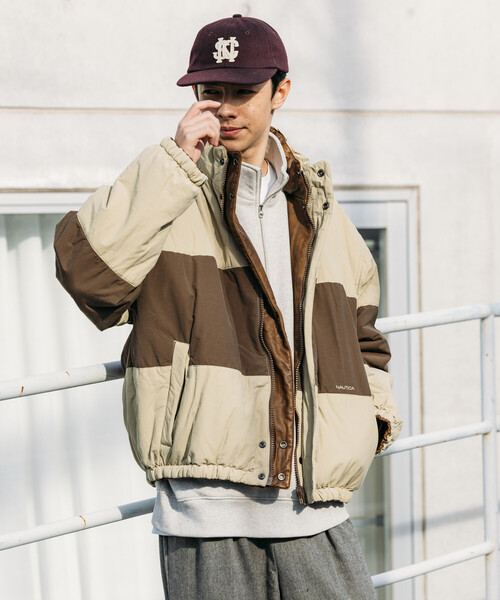 NAUTICA（ノーティカ） ブルゾン アウター レザレッド ナイロン