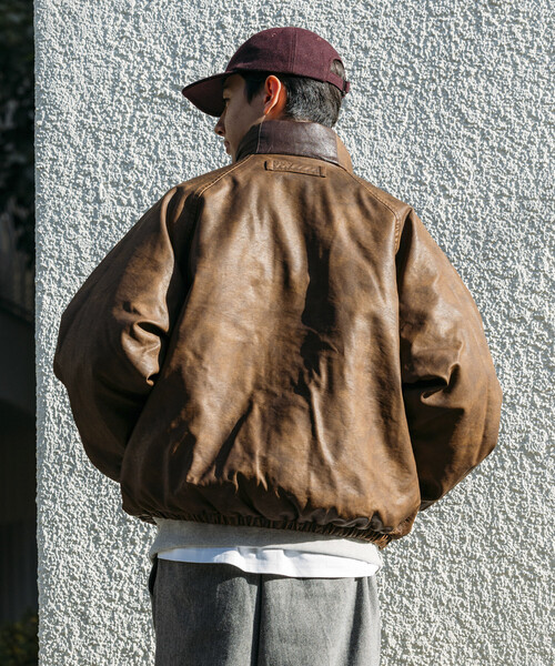 NAUTICA（ノーティカ） ブルゾン アウター レザレッド ナイロン