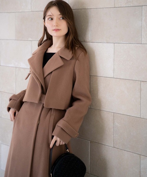 NOELA（ノエラ） トレンチコート コート 2WAYスタンドカラーウール