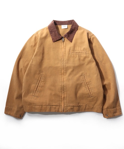 ブルゾン アウター ダック ワークジャケット/ジップブルゾン/春