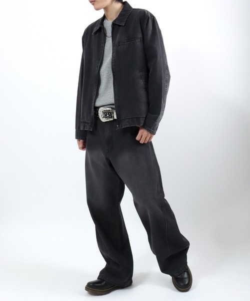 ブルゾン アウター ダック ワークジャケット/ジップブルゾン/春