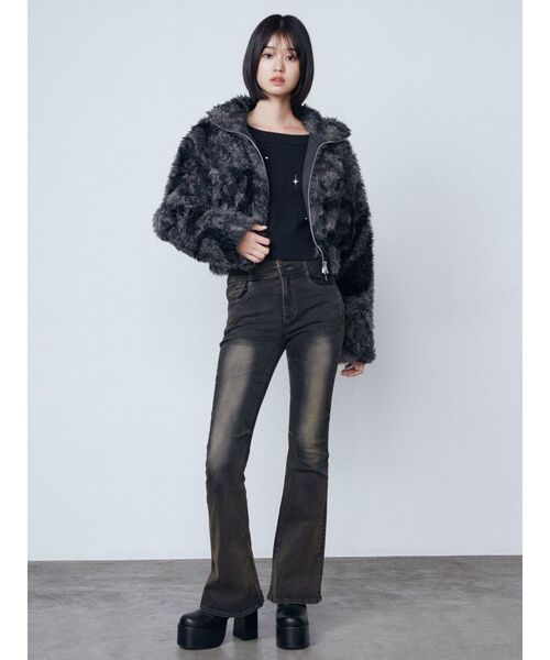 EMODA（エモダ） ブルゾン アウター シングルミニボアブルゾン