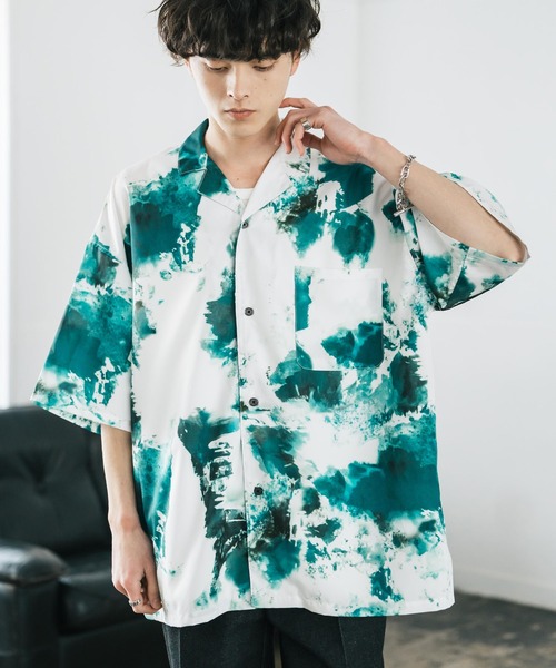 Rocky Monroe（ロッキーモンロー） シャツ 接触冷感 オーバーサイズ 花