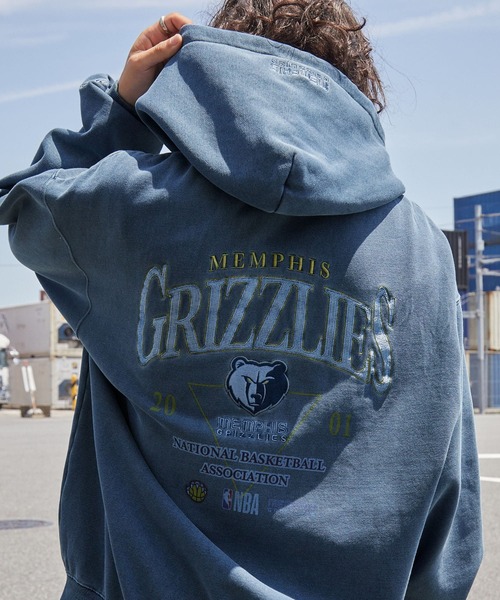 NBA パーカー NBA/エヌビーエー 別注 チームロゴ刺繍バックデザイン