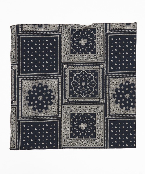 スカーフ バンダナ an meets zakka ミックスペイズリー柄スカーフ