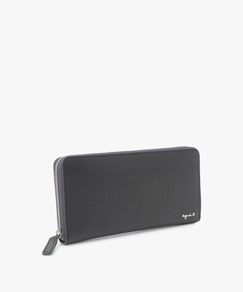 agnes b.（アニエスベー） 財布 レザー ラウンドジップ ロング