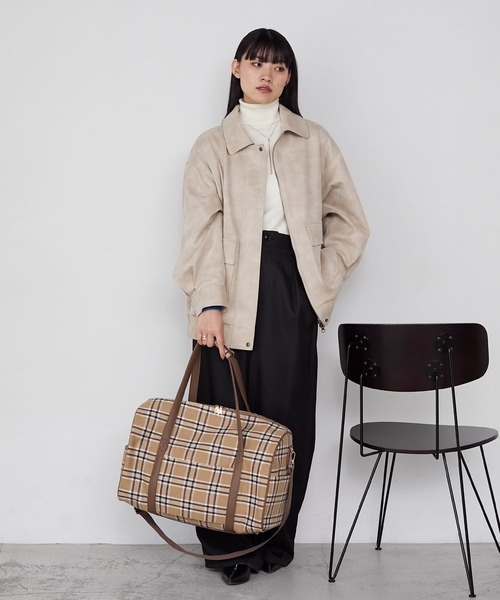 forksy.（フォルクシー） ボストンバッグ 「forksy.」チェック柄2way