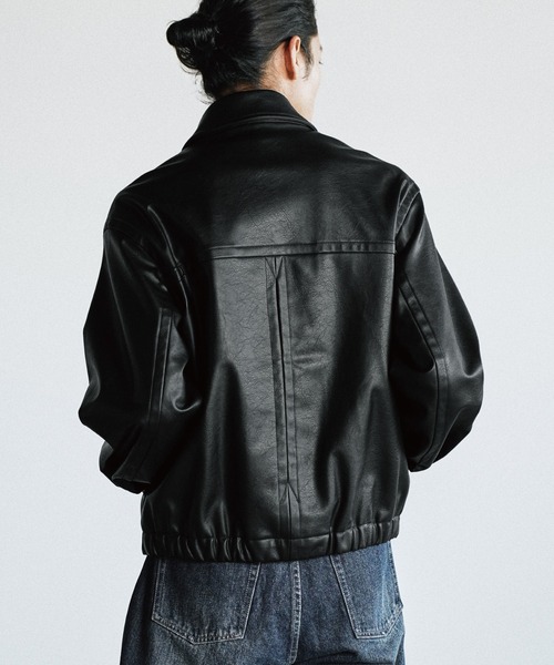 WYM LIDNM ブルゾン アウター ARTIFICIAL GRAIN / FAUX SUEDE ZIP