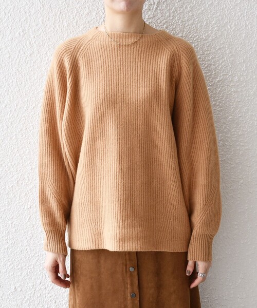 SHIPS any ニット セーター any:「手洗い可能」AQUA カシミヤ ミックス