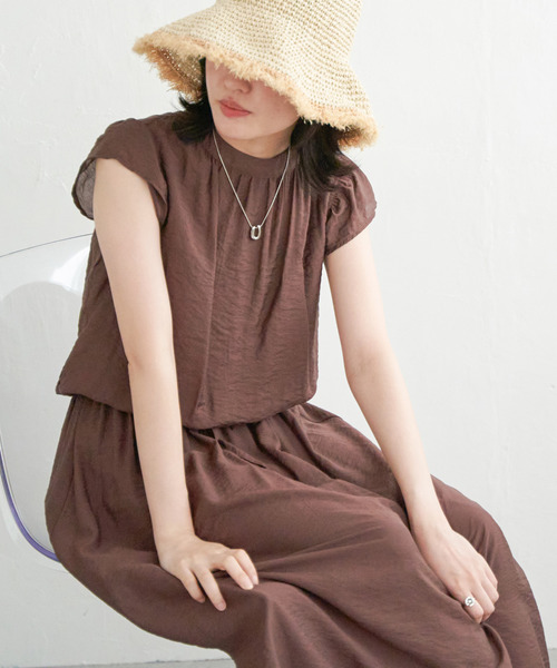 VENCE EXCHANGE ワンピース RNブラウジングワンピース : ZOZOTOWN