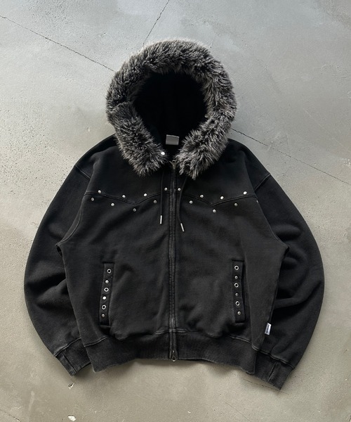 WISH FOR EVER®ファージャケット ブラック WISH FOR EVER®ファー
